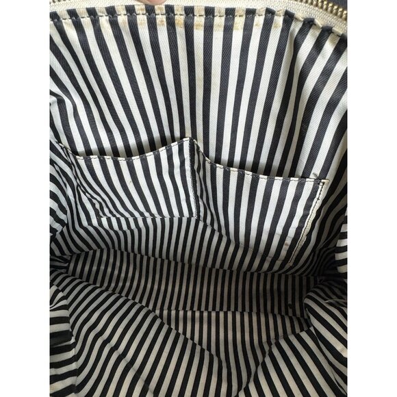 Kate Spade New York Tote/travel Bag Pink and Cream Cotton Canvas Large - Picture 15 of 16